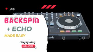 Backspin  Echo effect made easy in virtual dj [upl. by Ynittirb]