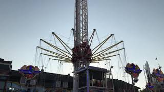 Geldern Kirmes 80 Meter hohes Kettenkarussell höchste der Welt Premiere 2018 [upl. by Kentiga]