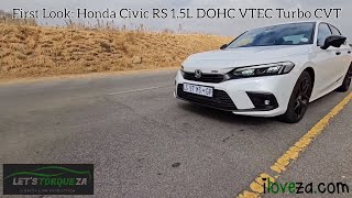 First Look 2024 Honda Civic RS 15T CVT LetsTorqueZA MotoringFamily iloveza❤️🇿🇦 AfterFajrGrind [upl. by Drus374]