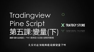 【Pine Script 從小白到大師】Tradingview Pine Script教學 系列課程第5課  變量下 [upl. by Sebastian]