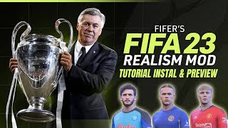 MENCOBA FIFERS REALISM MOD FIFA 23  1000 NEW FACE amp UPDATE SQUAD 2324 amp NEW TATTOOS fifa23 [upl. by Nnail961]