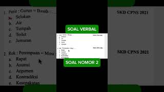 Soal Verbal CPNS 2021 nomor 2 [upl. by Gavin]