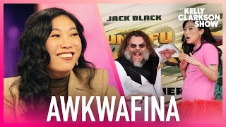 Awkwafina Calls Jack Black The Most Amazing Human [upl. by Tsuda787]