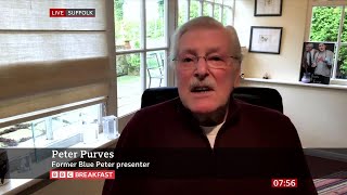 Peter Purves 50 Years Of Blue Peter’s The Inventing Competitions On BBC Breakfast 02052024 [upl. by Aerol]