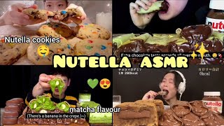 Nutella🤤🍪 choclate eating mukbage wrappedtico ice cream🍨asmreatingnutellaasmreatingchallenge [upl. by Filberto]