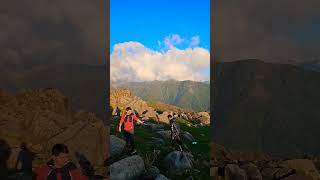 Triund top trekking from triund base camp shorts [upl. by Raleigh747]