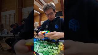 Tymon kolasinski recordista europeu rubikscube record slowmotion rubik cube recorder tymon [upl. by Eycal]