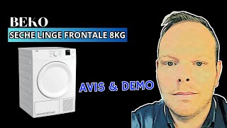 BEKO SECHE LINGE DB 8112 PA 8 kg A CONDENSATION  AVIS amp DEMO [upl. by Onitram723]