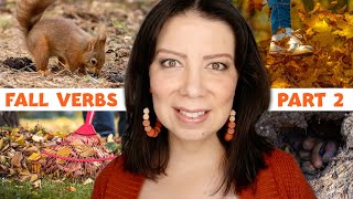 🍁 Aprendiendo Inglés en Otoño Verbos  Parte 2 [upl. by Bow]