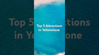 Top 5 attractions to visit in Yellowstone National Park yellowstone attractions [upl. by Acissey642]