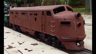 EMD F7 RIDING SCALE LOCOMOTIVE [upl. by Euqinahs]