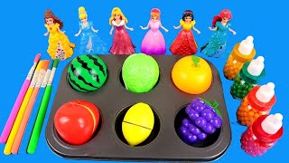 Satisfying Video I How to make Princess Lolipops in to Heart Pool AND Rainbow Painted Cutting ASMR [upl. by Eveneg]