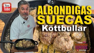 Como hacer ALBÓNDIGAS SUECAS  Köttbullar ✅💯 [upl. by Dreda101]