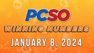 P622M Jackpot Grand Lotto 655 2D 3D 4D and Mega Lotto 645  January 8 2024 [upl. by Airehc]