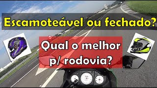 Comparativo entre capacete escamoteávelarticulado e fechado [upl. by Anoli169]