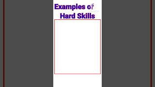 Examples of Hard Skills ytshorts hardskills kiranmkiran [upl. by Platon]