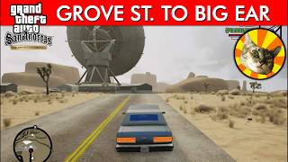 From Grove Street to The Big Ear  Just Driving 219  GTA San Andreas Definitive Edition [upl. by Nay]