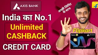 Flipkart Axis Bank Credit Card  unlimited cashback credit card [upl. by Dranyar277]