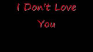 I Dont Love YouMy Chemical RomanceWith Lyrics [upl. by Yarw609]