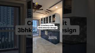 Crockery unit  3bhk Interior design  Miyapur rbinterio interiordesignideas interiordesign [upl. by Vivyanne]