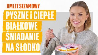 OMLET SEZAMOWY  ciepłe białkowe śniadanie [upl. by Leslie]