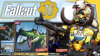 Fallout 76  Atomic Shop Update Wavy Willards Park Bundle [upl. by Crabb]