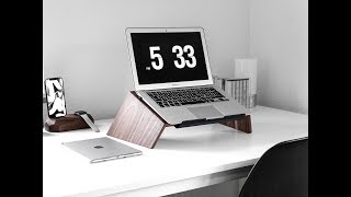 Solid wood laptop stand [upl. by Proud]