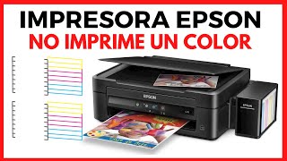 PROBLEMAS DE COLOR  Impresora Epson No Imprime UN COLOR  IMPRESORA Epson Imprime en BLANCO [upl. by Ettenoj749]