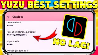 2024🔥Yuzu Emulator Best Settings For All Android Phones  60 FPS No Lag Setting For Yuzu Emulator [upl. by Balough]