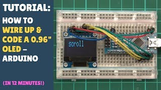 TUTORIAL How to get Started with 096quot OLED Screen Module  Arduino Nano [upl. by Enenaj232]