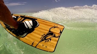 Kiteboarding splitboard construction [upl. by Airdnua161]