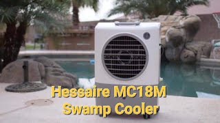 Hessaire MC18M Swamp Cooler  90 to 82 degrees in under 10 minutes [upl. by Innus949]