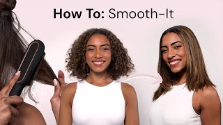 How To Use SmoothIt 2in1 Digital Straightening Comb from L’ange [upl. by Oiciruam354]