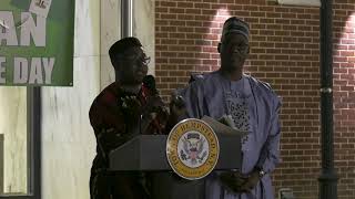 Hempstead Town Hosts Nigerian Flag Raising [upl. by Petrina]