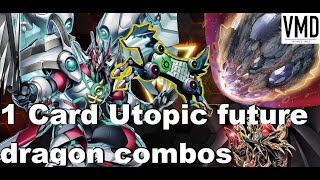 1 Card Number F0 Utopic Draco Future COMBOS Ft NIBIRU amp Dragoon TimeThief engineYuGiOh Kings Court [upl. by Blessington314]