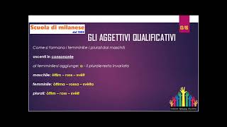 65 lezione  AGGETTIVI QUALIFICATIVI  16  uscenti in CONSONANTE [upl. by Feliks]