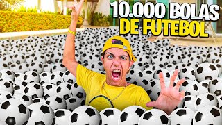 10000 BOLAS DE FUTEBOL NA PISCINA Afoguei [upl. by Anahtor]