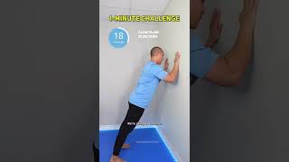 Beginner 1Minute Wall Plank Challenge [upl. by Danit]