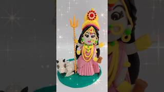 Day 8 Off Navratri 🙏🏻 Maa Mahagauri Murti Making🌺 durgamaa navratri trend ytshorts [upl. by Nwahsyt]