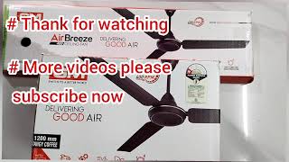 GM ceiling fan unboxing amp full details 3 year warranty [upl. by Emsmus]