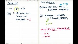 BOSENTAN AND ITS EFFECT ON ENDOTHELIN [upl. by Nayhr]