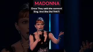 MADONNA They Said She Cannot Sing and She Did THAT at the Academy Awards shorts oscars [upl. by Meesak]