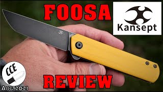 Review Kansept FOOSA  Model T2020T  Modern Detent Type Slip Joint [upl. by Adnovad]