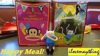 McDonalds Happy Meal for Kids  Adventure Time and Paul Frank [upl. by Zemaj]