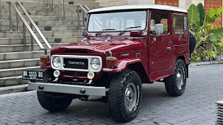 LAND CRUISER FJ40 TAHUN 1981 RED WINE FULL RESTORASI [upl. by Assile]