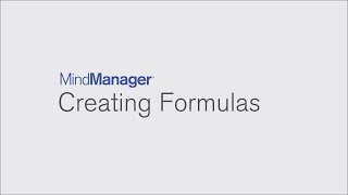 How to create forumals using MindManager [upl. by Gnay330]