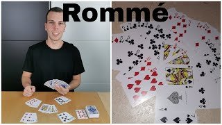 Rommé  Spielanleitung und Regeln zum Kartenspiel [upl. by Ahseram]