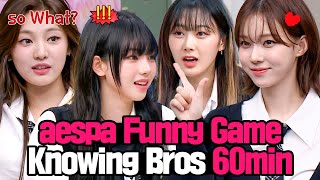 Knowing Bros Laughter Guaranteed🤣 aespa Funny Game Moments Compilation [upl. by Brucie898]