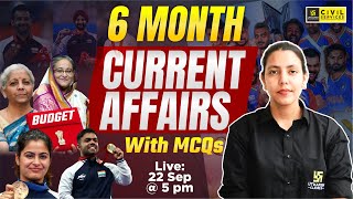 RAS Pre 2024  Last 6 month current affairs session  Current Affairs By Anjali maam  RAS Utkarsh [upl. by Sharma885]