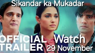 Sikandar ka Muqaddar Movie  Official Trailer  Tamannaah Bhatia Jimmy Shergill Avinash Tiwary [upl. by Alracal]